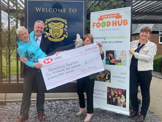 Golfers club together for Shrewsbury Food Hub