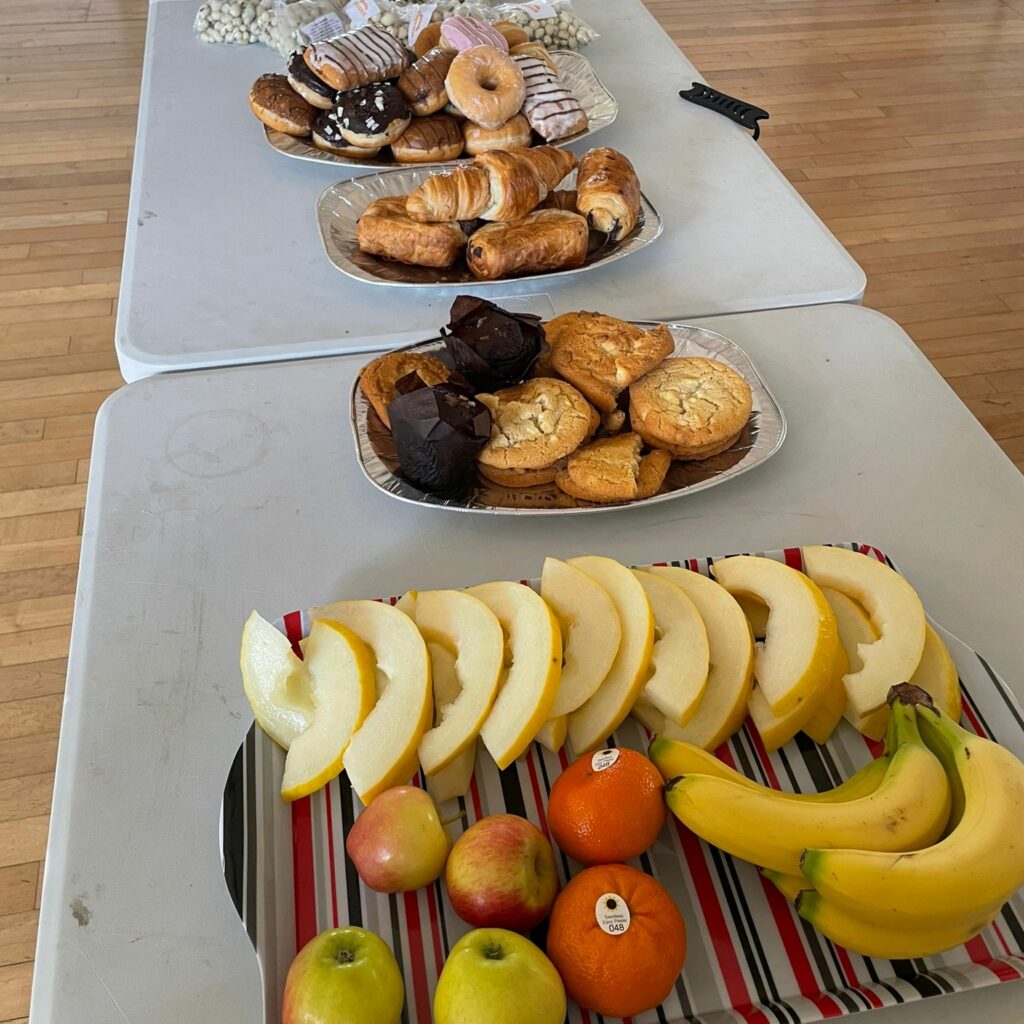 selection of food for community spaces