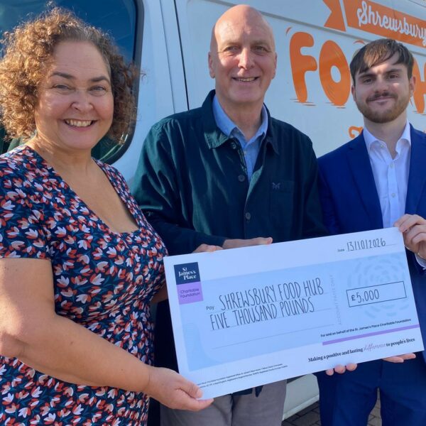 St. James’s Place Charitable Foundation Awards £5,000 to Shrewsbury Food Hub